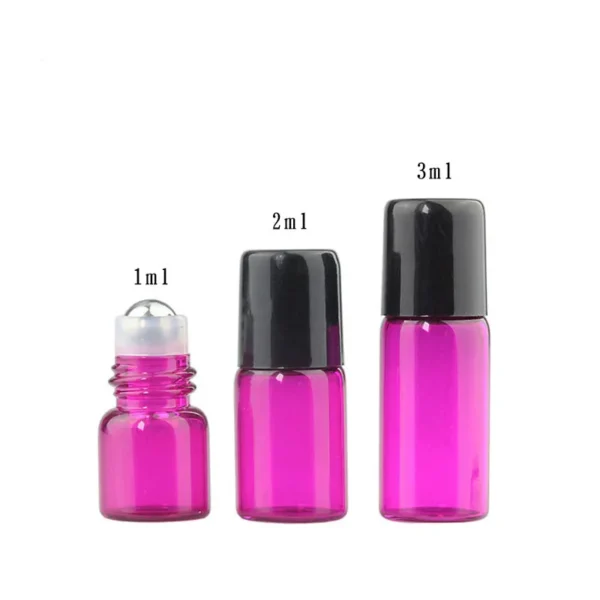1ml 2ml 3ml Glass Perfume Bottle Essential Oil Roll-On Bottles - Image 2