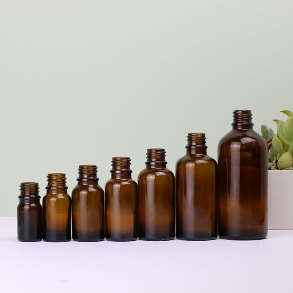 Amber Glass Dropper Perfume Bottles 5ml-100ml Glass Essential Oils Bottle - Image 2