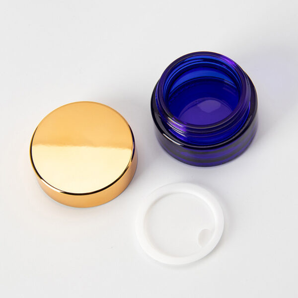 glass cream jar