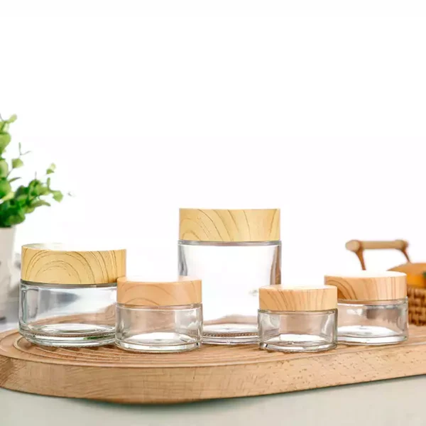 glass cream jars