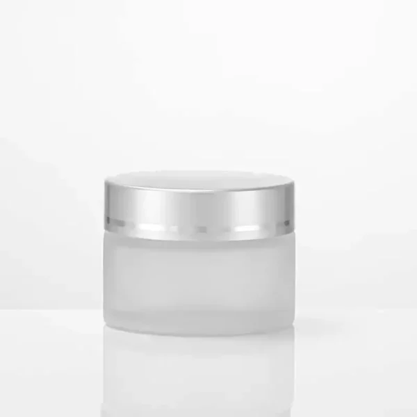 glass cream jar