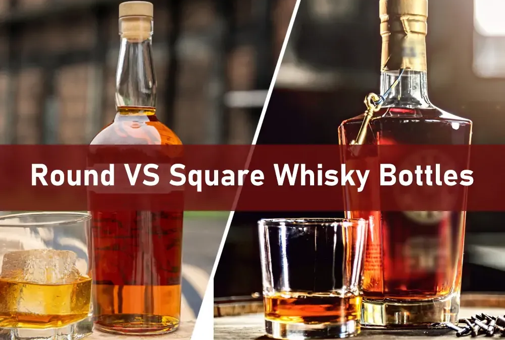Square VS Round Whisky Bottle
