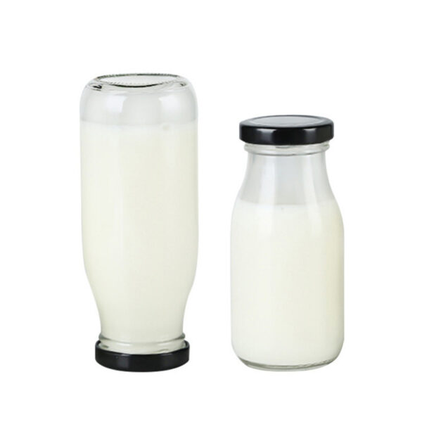 glass milk bottle