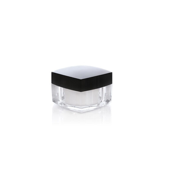 10g Square Clear Glass Cream Jars - Image 3