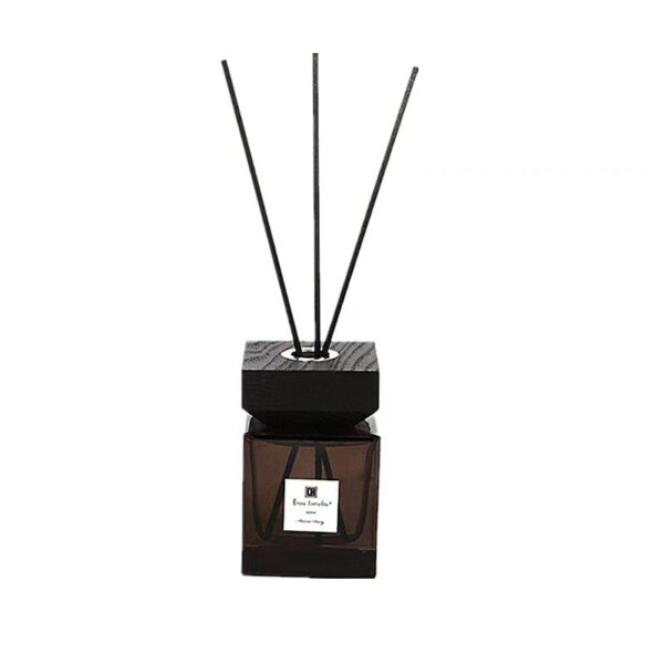 Square Glass Diffuser Bottles With Wooden Lids - Image 3