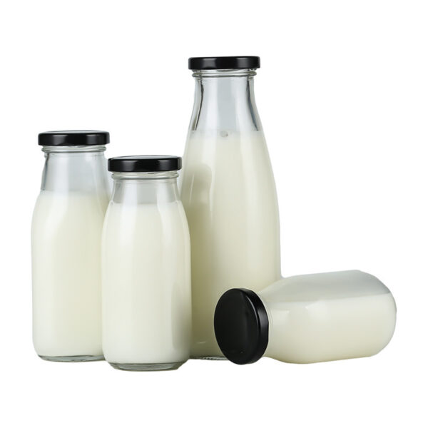glass milk bottle