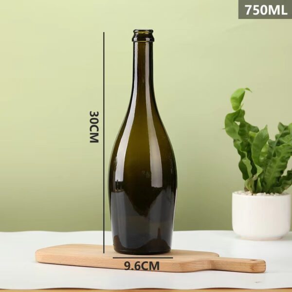 750ml Château-Grade Glass Champagne Bottles - Image 2