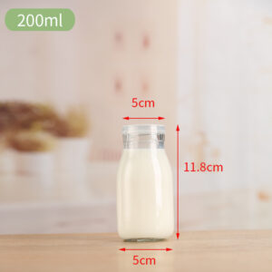 milk bottle, beverage bottle