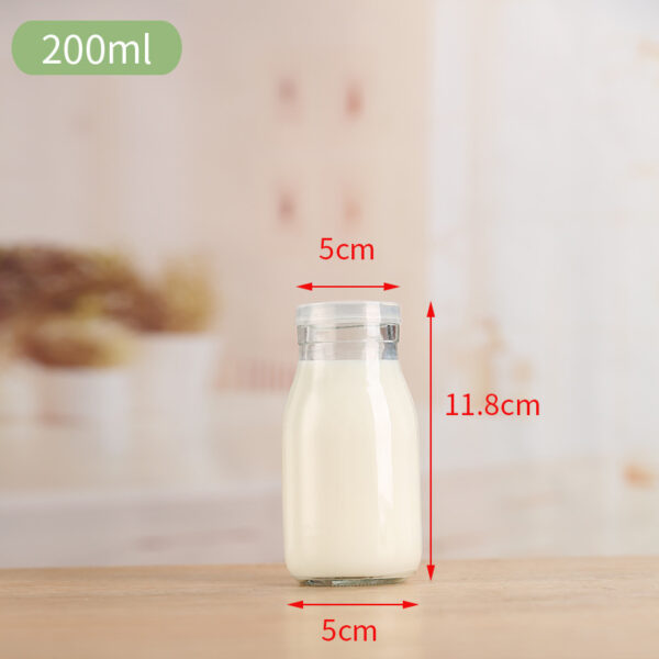 milk bottle, beverage bottle