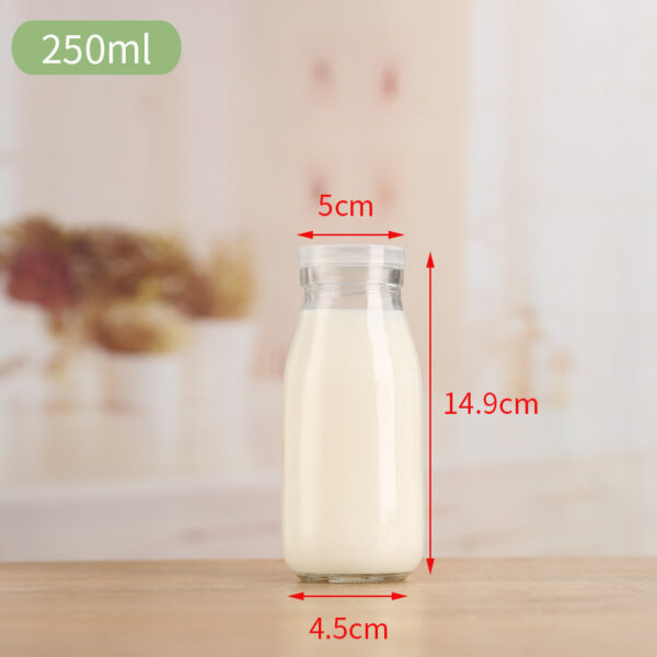 Beverage bottle milk bottle