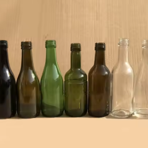 glass champagne bottles
