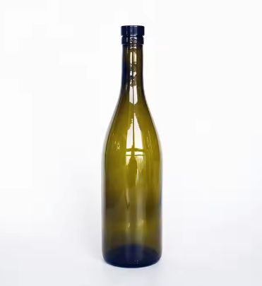 glass champagne bottle