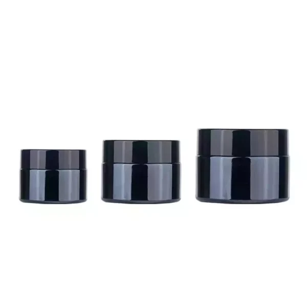 20g 30g 50g Black Glass Cream Jars - Image 3