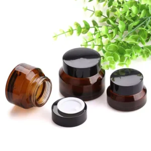glass cream jar