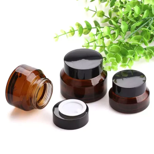 glass cream jar