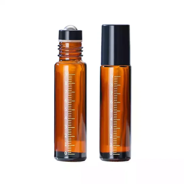 Amber 10ml Glass Roller Bottle - Image 3