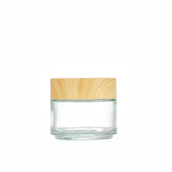 glass cream jar