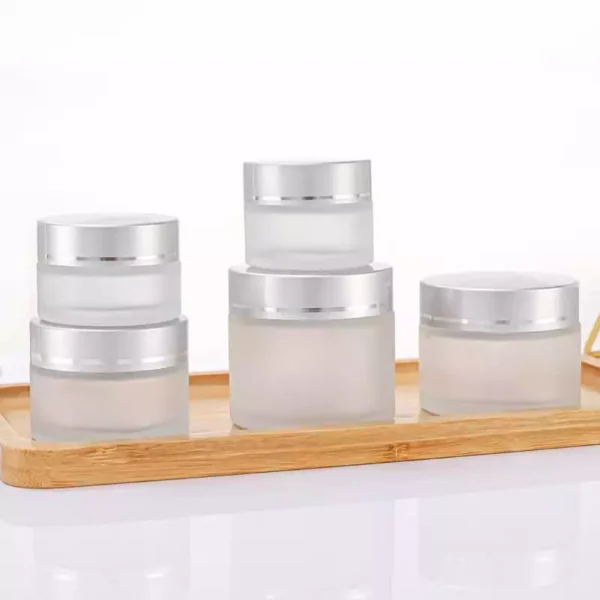 glass cream jars