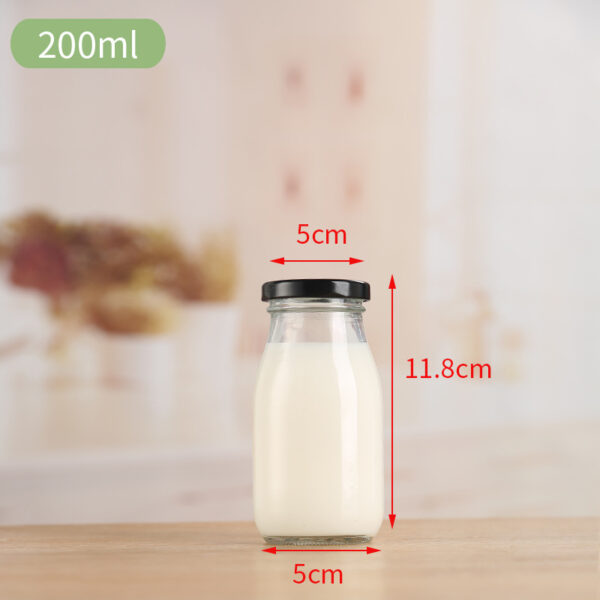 Beverage bottle milk bottle