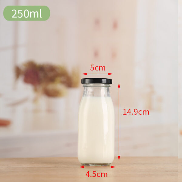 Beverage bottle milk bottle