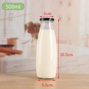 Beverage bottle milk bottle