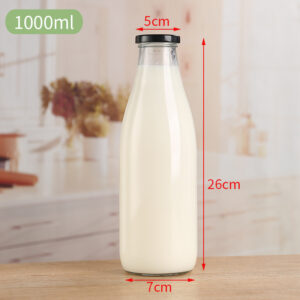 Beverage bottle milk bottle