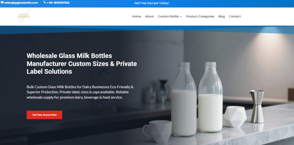 Glass Milk Bottle Manufacturer