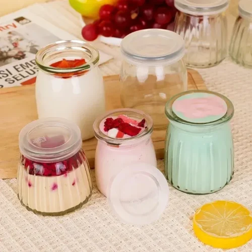 Glass Yogurt bottles