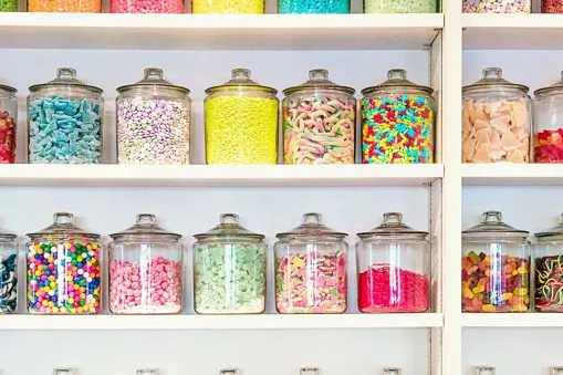 glass candy jar