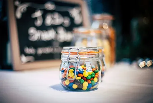 glass candy jar