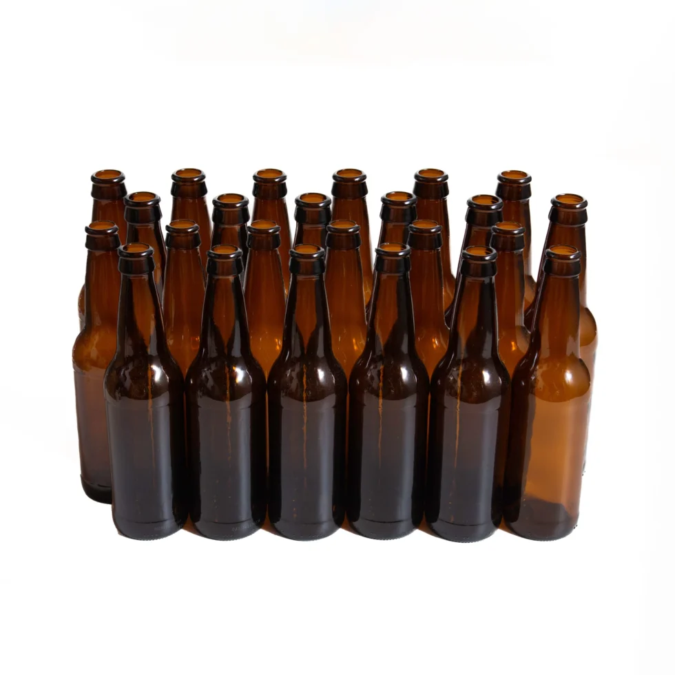 brown beer bottles