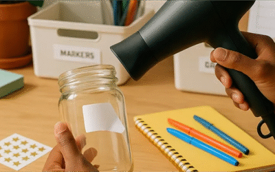how to remove labels from glass jars?