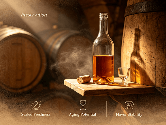 why is alcohol in glass bottles