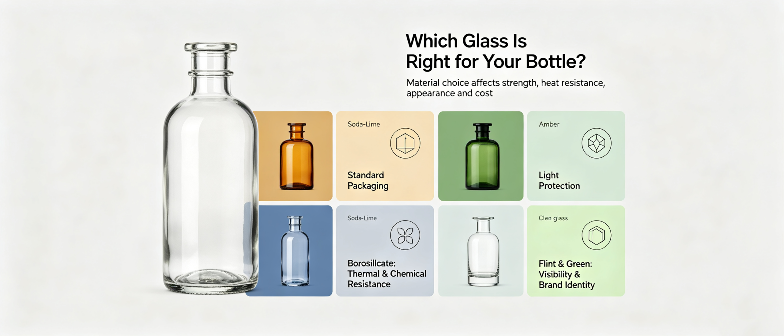 Types of Glass Used for Bottles: Soda-Lime, Borosilicate and More