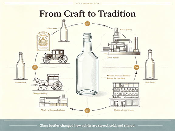 why is alcohol in glass bottles