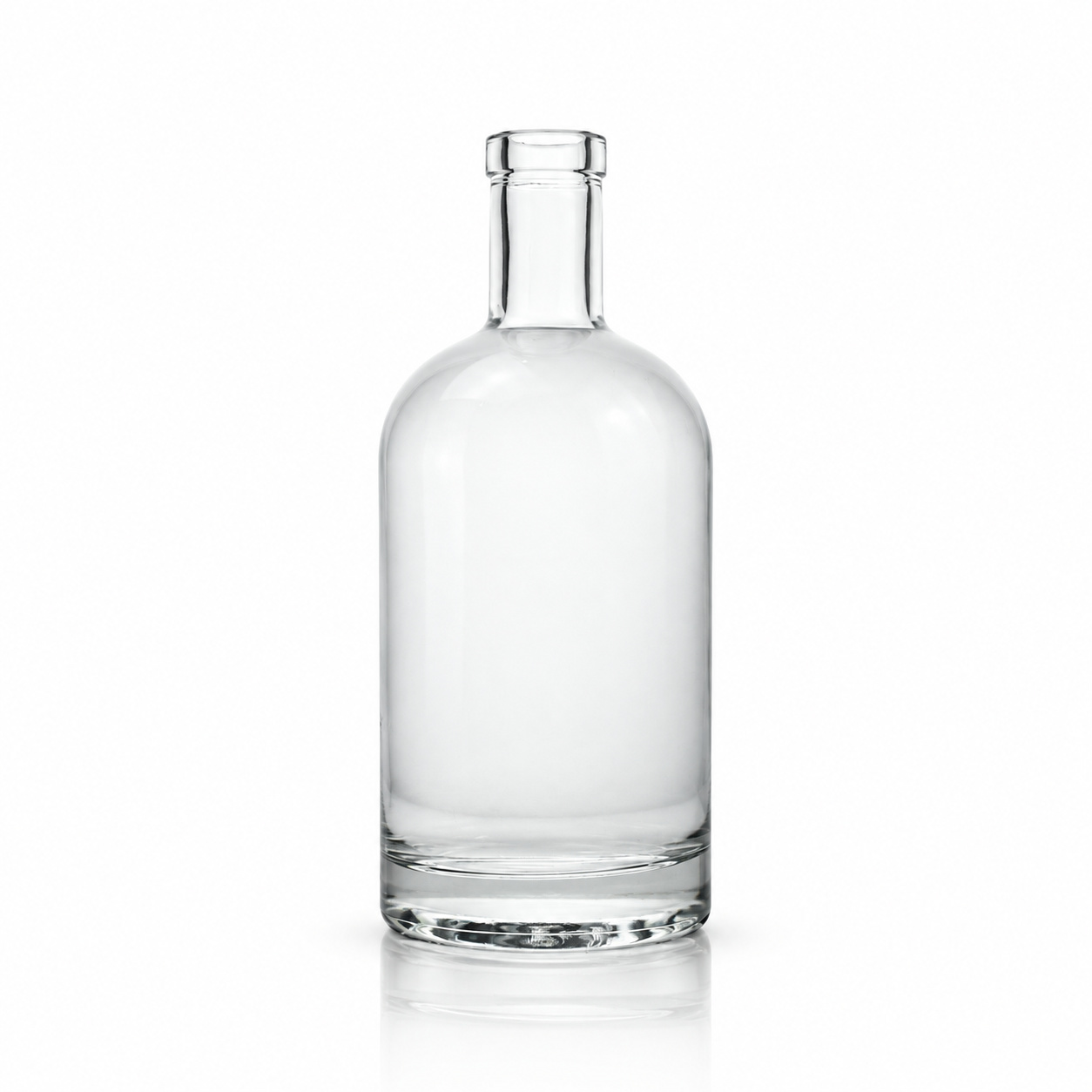 Bouteille de liqueur ronde en verre de 750 ml avec bouchon en liège
